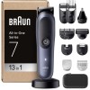 Braun Rifinitore All-In-One Series 7 AIO7565, Rasoio Elettrico Barba E Capelli 13In1 Con Lama ProBlade E Tecnologia AutoSense, 120 Min. Di Autonomia, Pettini Aree Sensibili E Sfumatura, Wet&Dry, Blu