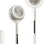 Midea MCF25GRW Ventilatore a Piantana Silenzioso 21db, 135°+120° Omnidirezionale Oscillazione, Motore DC & Doppia Lama, 12 Velocità & 24m Distanza, Timer 15H con Telecomando, Altezza Regolabile