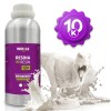 WINKLE Resina 3D 10K Bianco 1kg | Stampante 3D Resina | Resina lavabile in acqua | Stampanti DLP e LCD | Resistente agli urti | Alta precisione e basso odore | Finitura dettagliata - cristal blanco