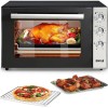 Bakaji Forno Fornetto Elettrico Ventilato Capacità 70 litri Potenza 2500W Temperatura Regolabile fino 250° 2 Ventilazioni Elenti Riscaldanti Acciaio Luce Interna Funzione Timer (70 Litri) - 70 Litri