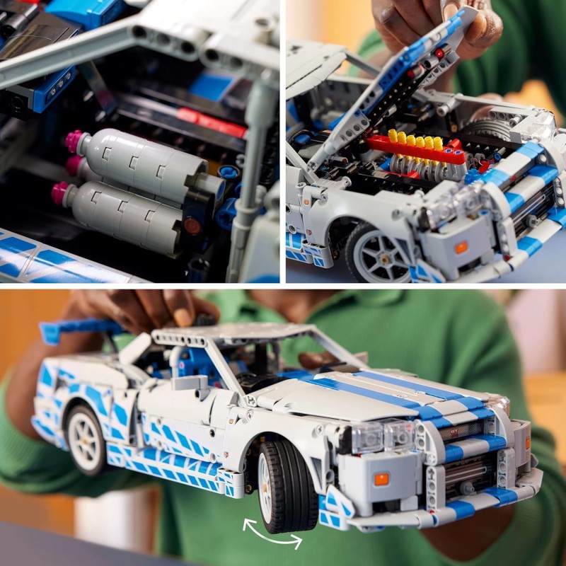 LEGO Technic Auto Nissan Skyline GT-R (R34) 2 Fast 2 Furious - Adult Building Model with Drifting, Steering, Suspension and a 6 Cylinder Engine - Collectible Gift - 42210 LEGO Technic Auto Nissan Skyline GT-R (R34) 2 Fast 2 Furious - Adult Building Model with Drifting, Steering, Suspension and a 6 Cylinder Engine - Collectible Gift - 42210