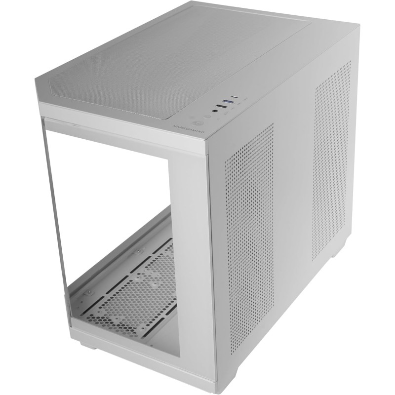 Mars Gaming MC-3TCOREM, Case Gaming Custom Micro-ATX, Tripla Finestra Vetro Temperato, Design Doppia Camera Laterale, Supporto Raffreddamento Liquido 360mm, Gestione Cavi, Mini Tower PC, USB-C, Bianco Mars Gaming MC-3TCOREM, Case Gaming Custom Micro-ATX, Tripla Finestra Vetro Temperato, Design Doppia Camera Laterale, Supporto Raffreddamento Liquido 360mm, Gestione Cavi, Mini Tower PC, USB-C, Bianco