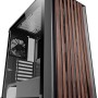 Mars Gaming MC-WOOD, Case PC ATX, Pannello Frontale Legno, Finestra Laterale in Vetro Temperato, Ventola FDB 120mm, Raffreddamento Liquido fino 360mm, Doppia Camera, Gestione Cavi, Semi Tower PC, Nero