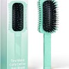 Spazzola Capelli Ricci, Ergonomico Spazzola Ricci Styling per Evitare Danni da Rottura, per Pettinare e Acconciare i Capelli Bagnati e Asciutti - Verde