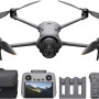 DJI Mavic 4 Pro Combo Fly More con DJI RC 2, drone con tripla fotocamera dotato di 100 MP fotocamera Hasselblad con CMOS 4/3, trasmissione video a 30 km, volo fino a 51 minuti, hub di ricarica e altro