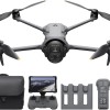 DJI Mavic 4 Pro Combo Creator 512 GB con DJI RC Pro 2, drone con tripla fotocamera dotato di fotocamera Hasselblad da 100 MP con CMOS 4/3, volo fino a 51 minuti, tre batterie, hub di ricarica e altro