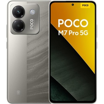 POCO M7 Pro 5G Smartphone, 12+256GB, Argento, Fotocamera Sony da 50MP con OIS, batteria da 5110mAh, ricarica turbo da 45W, display AMOLED da 120Hz (Adattatore di alimentazione non incluso) - 12+256GB Silver
