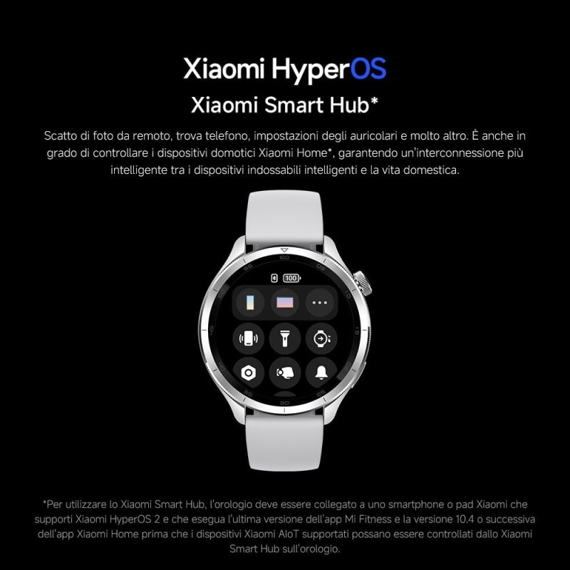 Xiaomi Watch S4, Smartwatch, Corona Rotante, Ghiera Intercambiabile, Schermo AMOLED da 1.43", Fino a 15 giorni di autonomia, Monitoraggio Salute, HyperOS 2.0, 150+ modalità sportive - Arcobaleno Xiaomi Watch S4, Smartwatch, Corona Rotante, Ghiera Intercambiabile, Schermo AMOLED da 1.43", Fino a 15 giorni di autonomia, Monitoraggio Salute, HyperOS 2.0, 150+ modalità sportive - Arcobaleno