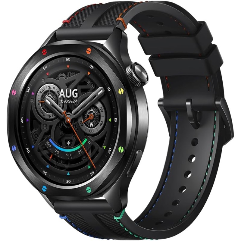 Xiaomi Watch S4, Smartwatch, Corona Rotante, Ghiera Intercambiabile, Schermo AMOLED da 1.43", Fino a 15 giorni di autonomia, Monitoraggio Salute, HyperOS 2.0, 150+ modalità sportive - Arcobaleno Xiaomi Watch S4, Smartwatch, Corona Rotante, Ghiera Intercambiabile, Schermo AMOLED da 1.43", Fino a 15 giorni di autonomia, Monitoraggio Salute, HyperOS 2.0, 150+ modalità sportive - Arcobaleno