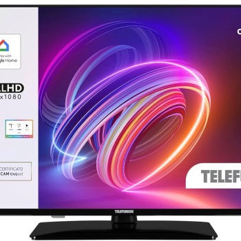 TELEFUNKEN 2025 Smart TV 40" Full HD TE40750B49V4DAZ, TV LED 40 Pollici con Google Assistant Integrato, Compatibile con Google Home, Digitale DVB-T2, Dolby Vision HDR10, Android TV, Dolby Audio