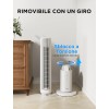Midea MTF25FRG 40‘’ Ventilatore a Torre Silenzioso per Casa e Camera da Letto, Raffreddamento Potente 9 m/s, Telecomando Omni, 90° Oscillazione, Design Smontabile e Lavabile, 4 Velocità, Bianco