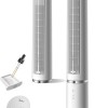 Midea MTF25FRG 40‘’ Ventilatore a Torre Silenzioso per Casa e Camera da Letto, Raffreddamento Potente 9 m/s, Telecomando Omni, 90° Oscillazione, Design Smontabile e Lavabile, 4 Velocità, Bianco