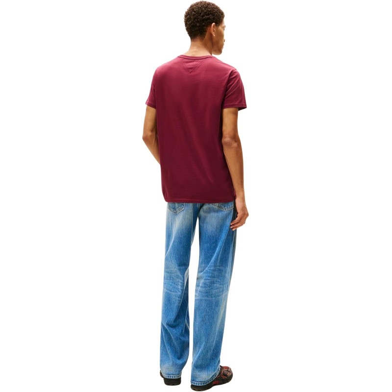 Tommy Jeans Uomo T-Shirt Maniche Corte Tjm Original Slim - XL Red (Red Wine) Tommy Jeans Uomo T-Shirt Maniche Corte Tjm Original Slim - XL Red (Red Wine)