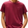 Tommy Jeans Uomo T-Shirt Maniche Corte Tjm Original Slim - XL Red (Red Wine)