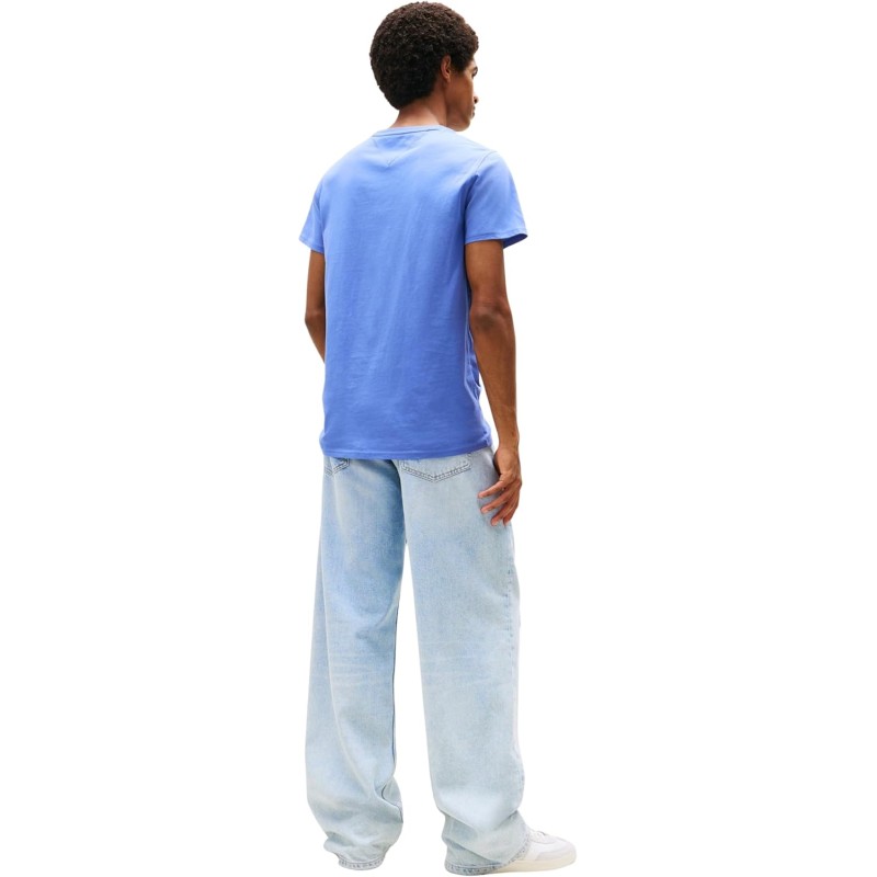 Tommy Jeans Uomo T-Shirt Maniche Corte Tjm Original Slim - XXL Blue (Soft Sapphire) Tommy Jeans Uomo T-Shirt Maniche Corte Tjm Original Slim - XXL Blue (Soft Sapphire)