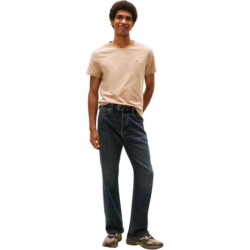 Tommy Jeans Uomo T-Shirt Maniche Corte Tjm Original Slim - M Beige (Coastal Taupe)