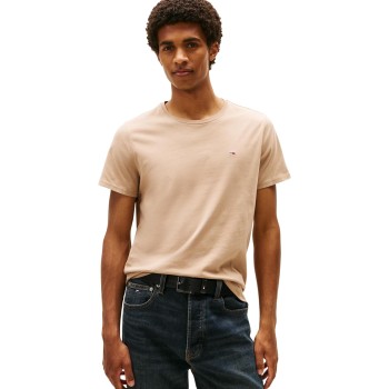 Tommy Jeans Uomo T-Shirt Maniche Corte Tjm Original Slim - M Beige (Coastal Taupe) Tommy Jeans Uomo T-Shirt Maniche Corte Tjm Original Slim - M Beige (Coastal Taupe)