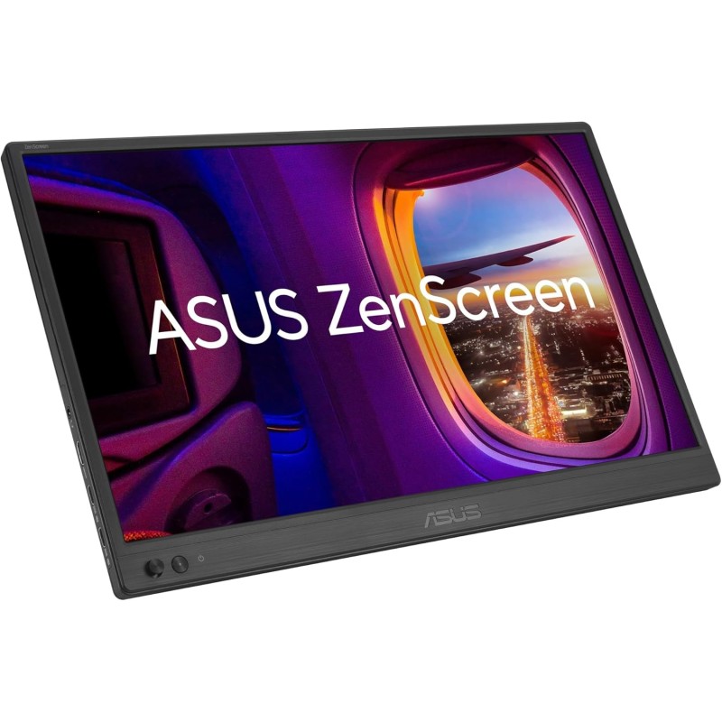 ASUS ZenScreen MB169CK, Monitor Portatile da 15,6", Full HD IPS (1920x1080), Doppia Porta USB-C, Mini-HDMI, Tecnologia Flicker Free e Filtro Luce Blu, Superficie Anti-riflesso, Nero ASUS ZenScreen MB169CK, Monitor Portatile da 15,6", Full HD IPS (1920x1080), Doppia Porta USB-C, Mini-HDMI, Tecnologia Flicker Free e Filtro Luce Blu, Superficie Anti-riflesso, Nero