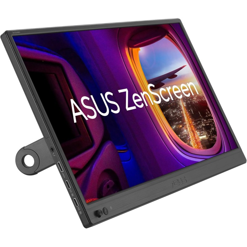 ASUS ZenScreen MB169CK, Monitor Portatile da 15,6", Full HD IPS (1920x1080), Doppia Porta USB-C, Mini-HDMI, Tecnologia Flicker Free e Filtro Luce Blu, Superficie Anti-riflesso, Nero ASUS ZenScreen MB169CK, Monitor Portatile da 15,6", Full HD IPS (1920x1080), Doppia Porta USB-C, Mini-HDMI, Tecnologia Flicker Free e Filtro Luce Blu, Superficie Anti-riflesso, Nero