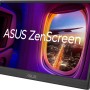 ASUS ZenScreen MB169CK, Monitor Portatile da 15,6", Full HD IPS (1920x1080), Doppia Porta USB-C, Mini-HDMI, Tecnologia Flicker Free e Filtro Luce Blu, Superficie Anti-riflesso, Nero