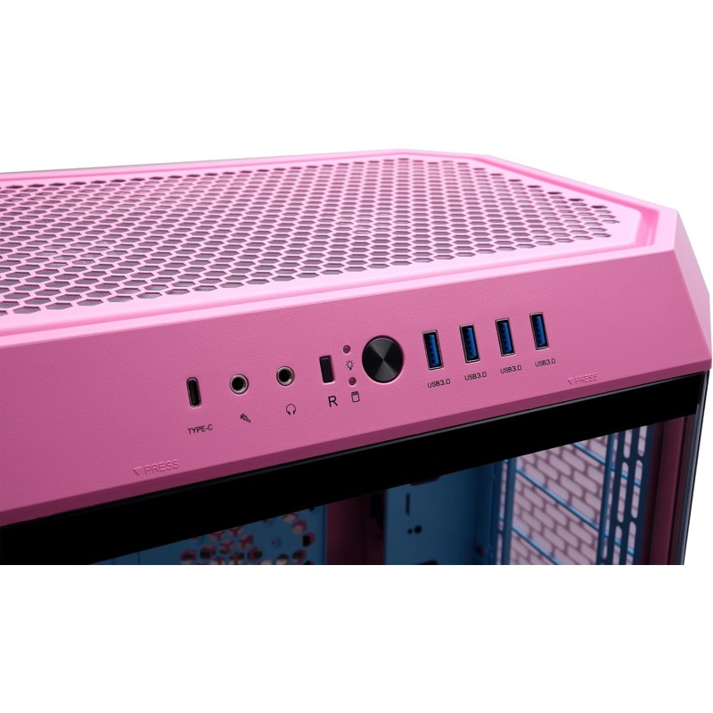 Thermaltake The Tower 600 Mid Tower Chassis | Hidden Connector | Bubble Pink - Bubble Pink Thermaltake The Tower 600 Mid Tower Chassis | Hidden Connector | Bubble Pink - Bubble Pink