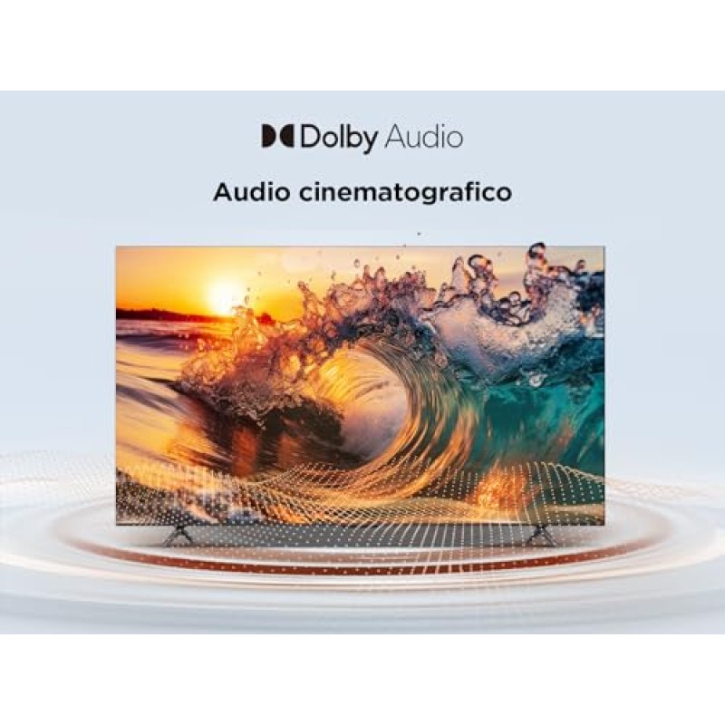 TCL 43V6C TV 43'' 4K UHD Smart LED TV, 4K HDR, Google TV con design senza bordi (Dolby Audio, Motion Clarity, compatibile con Google Assistant e Alexa) - 43 pollici TCL 43V6C TV 43'' 4K UHD Smart LED TV, 4K HDR, Google TV con design senza bordi (Dolby Audio, Motion Clarity, compatibile con Google Assistant e Alexa) - 43 pollici