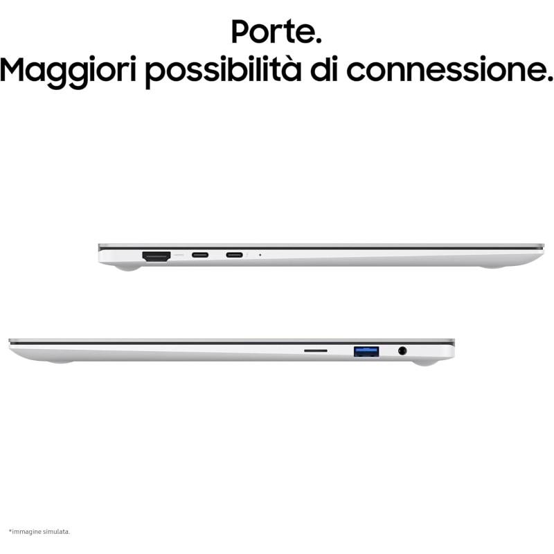 SAMSUNG Galaxy Book2 Pro SE, 15.6" AMOLED, Intel Core Ultra 5, 16GB RAM, 512GB SSD, Windows 11 Home, Silver [Versione italiana]