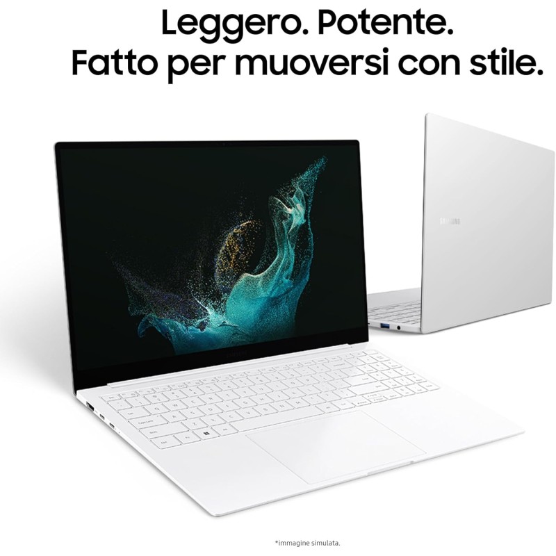 SAMSUNG Galaxy Book2 Pro SE, 15.6" AMOLED, Intel Core Ultra 5, 16GB RAM, 512GB SSD, Windows 11 Home, Silver [Versione italiana]