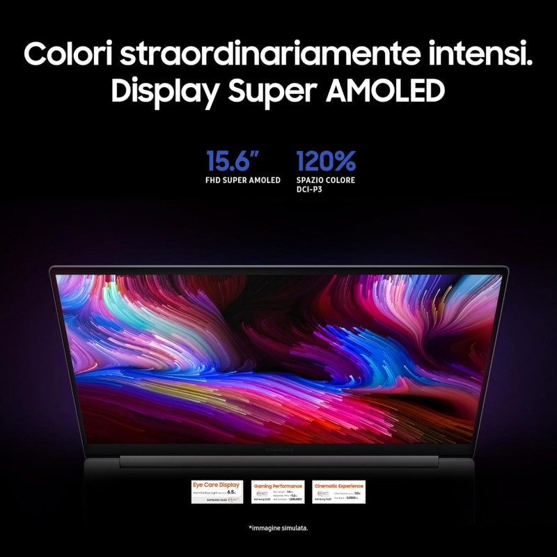 SAMSUNG Galaxy Book2 Pro SE, 15.6" AMOLED, Intel Core Ultra 5, 16GB RAM, 512GB SSD, Windows 11 Home, Silver [Versione italiana]
