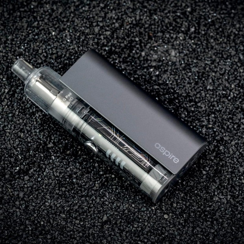 Aspire Cyber GT Sigaretta elettronica 3,4V per svapo di guancia (MTL) - Pod Mod con Batteria 2400mAh, TG Pod da 3ml con Drip Tip integrato e coil 0.8Ω - Senza Sticks, E-liquids, Ricariche (Grey) - Grey