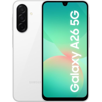 Samsung Galaxy A26 5G, Smartphone con Funzioni intelligenti, 3 anni di Garanzia del produttore, Display Super AMOLED 6.7”, 6GB RAM, 128GB, 5.000 mAh, memoria espandibile, White [Versione Italiana] - 6GB+128GB White