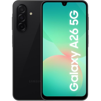 SAMSUNG Galaxy A26 5G, Smartphone con Funzioni intelligenti, 3 anni di Garanzia del produttore, Display Super AMOLED 6.7”, 6GB RAM, 128GB, 5.000 mAh, memoria espandibile, Black [Versione Italiana] - 6GB+128GB Black