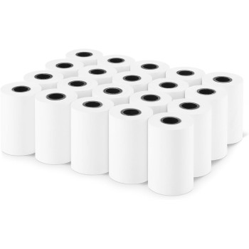 Amazon Basics Rotoli di carta termica per ricevute, 57 mm x 40 mm, 20 rotoli - 57 mm x 40 mm