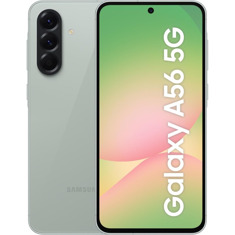 Samsung Galaxy A56 5G, Smartphone con Funzioni intelligenti, 3 anni di Garanzia del produttore, Display Super AMOLED 6.7”, 8GB RAM, 256GB, 5.000 mAh, IP67, Awesome Olive [Versione Italiana] - 8GB+256GB Awesome Olive