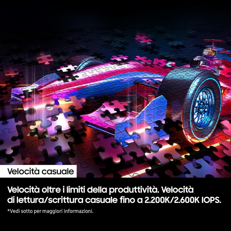 SAMSUNG Memorie MZ-VAP1T0BW 9100 PRO SSD Interno da 1TB, PCIe 5.0 x4, NVMe 2.0, SSD Progettato per Professionisti e Gamer, Compatibile con PC e Playstation 5 - 1 TB