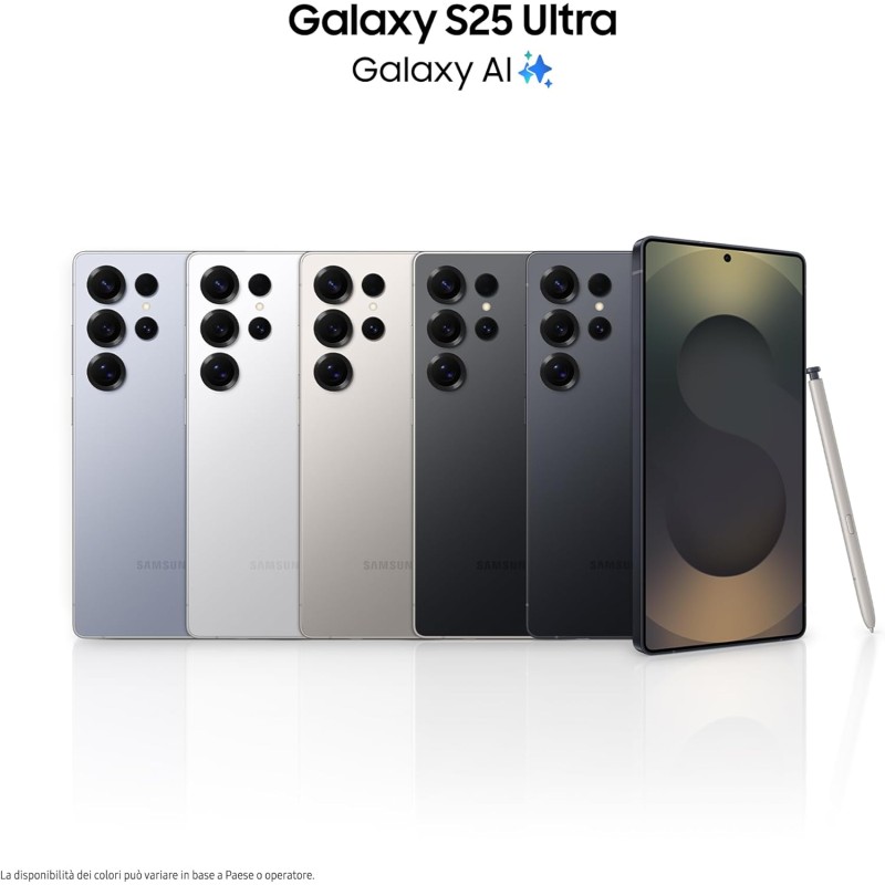 Samsung Galaxy S25 Ultra con Galaxy Watch7 40mm BT Green, Smartwatch Fitness Tracker, Smartphone AI con 3 anni di Garanzia del produttore, RAM 12GB, 1TB, Titanium Whitesilver - 1TB Titanium Whitesilver