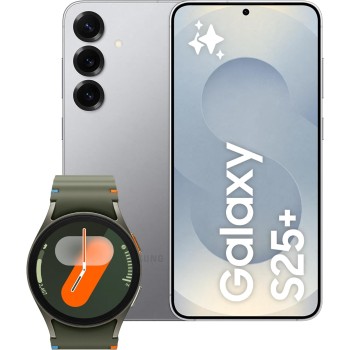 SAMSUNG Galaxy S25+ con Galaxy Watch7 40mm BT Green, Smartwatch Fitness Tracker, Smartphone AI con 3 anni di Garanzia del produttore, RAM 12GB, 256GB, Silver shadow - 12GB+256GB Silver shadow