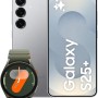 SAMSUNG Galaxy S25+ con Galaxy Watch7 40mm BT Green, Smartwatch Fitness Tracker, Smartphone AI con 3 anni di Garanzia del produttore, RAM 12GB, 256GB, Silver shadow - 12GB+256GB Silver shadow