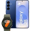 Samsung Galaxy S25 con Galaxy Watch7 40mm BT Green, Smartwatch Fitness Tracker, Smartphone AI con 3 anni di Garanzia del produttore, RAM 12GB, 128GB, Navy - 128GB Navy