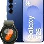 Samsung Galaxy S25 con Galaxy Watch7 40mm BT Green, Smartwatch Fitness Tracker, Smartphone AI con 3 anni di Garanzia del produttore, RAM 12GB, 128GB, Navy - 128GB Navy