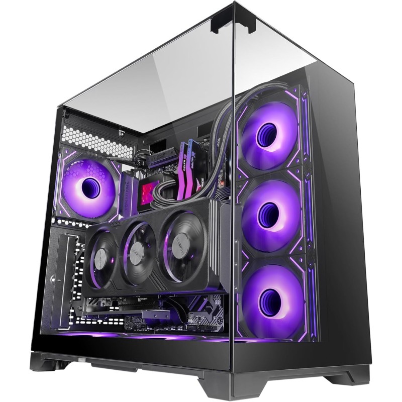 Mars Gaming MC-VISION, Case Gaming ATX, Triplo Vetro Temperato Senza Cornice, Struttura a Doppia Camera, Compatibile con Schede Madri a Connettore Inverso, Supporto Raffreddamento a Liquido, Nero Mars Gaming MC-VISION, Case Gaming ATX, Triplo Vetro Temperato Senza Cornice, Struttura a Doppia Camera, Compatibile con Schede Madri a Connettore Inverso, Supporto Raffreddamento a Liquido, Nero