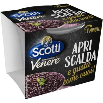 Riso Scotti Apri Scalda e Gusta Venere, Cup di Riso Italiano Monoporzione, Pronto in 1 Minuto, 200g Riso Scotti Apri Scalda e Gusta Venere, Cup di Riso Italiano Monoporzione, Pronto in 1 Minuto, 200g