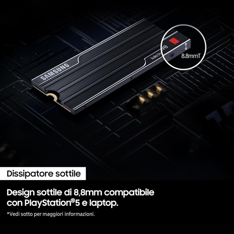 SAMSUNG Memorie MZ-VAP4T0CW 9100 PRO SSD Interno con Dissipatore di Calore da 4TB, PCIe 5.0 x4, NVMe 2.0, SSD Progettato per Professionisti e Gamer, Compatibile con PC e Playstation 5 - 4 TB SAMSUNG Memorie MZ-VAP4T0CW 9100 PRO SSD Interno con Dissipatore di Calore da 4TB, PCIe 5.0 x4, NVMe 2.0, SSD Progettato per Professionisti e Gamer, Compatibile con PC e Playstation 5 - 4 TB