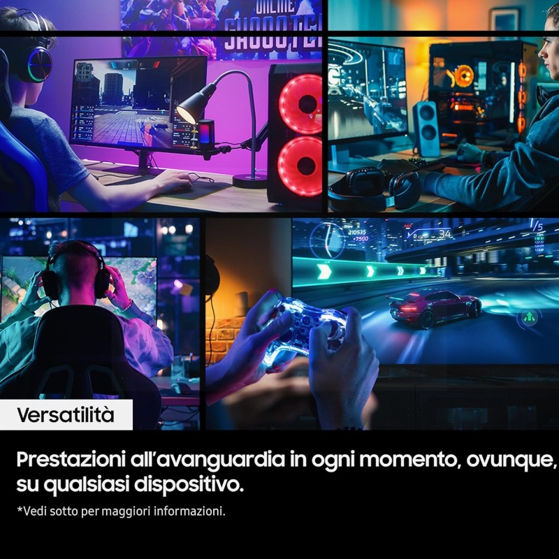 SAMSUNG Memorie MZ-VAP4T0CW 9100 PRO SSD Interno con Dissipatore di Calore da 4TB, PCIe 5.0 x4, NVMe 2.0, SSD Progettato per Professionisti e Gamer, Compatibile con PC e Playstation 5 - 4 TB SAMSUNG Memorie MZ-VAP4T0CW 9100 PRO SSD Interno con Dissipatore di Calore da 4TB, PCIe 5.0 x4, NVMe 2.0, SSD Progettato per Professionisti e Gamer, Compatibile con PC e Playstation 5 - 4 TB