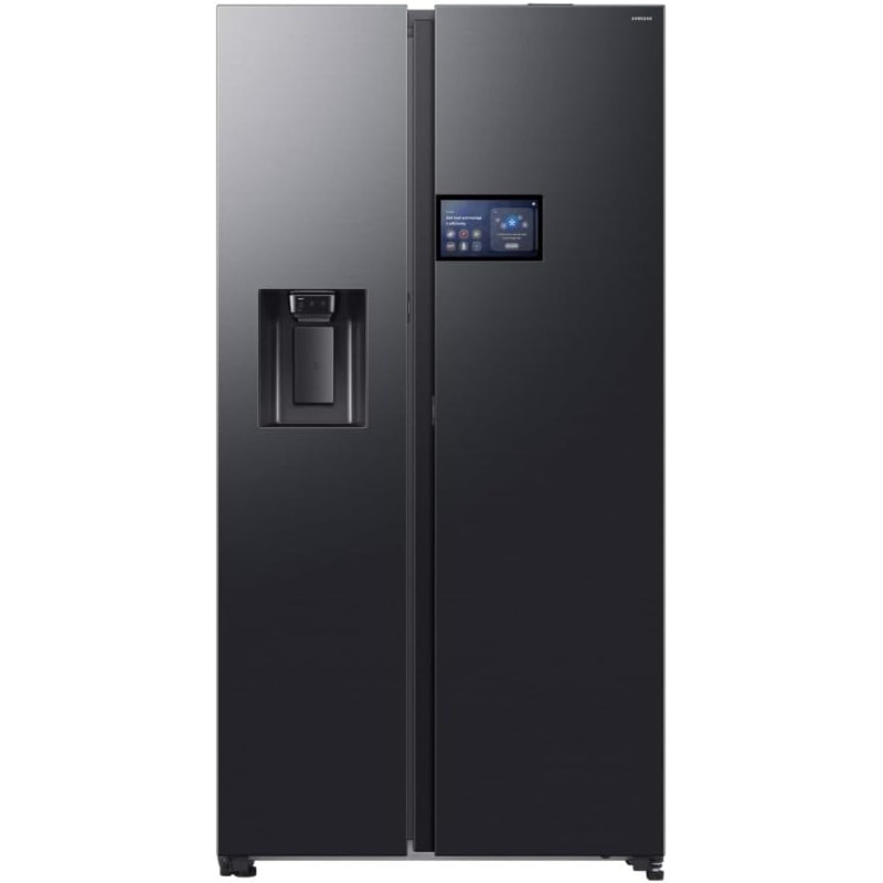 Samsung Frigorifero Side by Side AI Home RS90F64EDF/EF con Dispenser Acqua/Ghiaccio, Wifi con AI Energy Mode, AI Home Display, SpaceMax, 614 L, LxAxP: 91,2 x 178,4 x 72,6 cm, Antracite Samsung Frigorifero Side by Side AI Home RS90F64EDF/EF con Dispenser Acqua/Ghiaccio, Wifi con AI Energy Mode, AI Home Display, SpaceMax, 614 L, LxAxP: 91,2 x 178,4 x 72,6 cm, Antracite