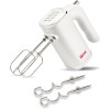 Girmi SB04 Sbattitore Elettrico, 150W, Sbattitori Inox per montare panna ed albumi, Funzione Turbo, Ganci Inox per impasti dolci e salati, 5 Velocità, Bianco - Bianco
