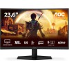 AOC Gaming C24G42E - Monitor curvo Full HD da 24 pollici, 180 Hz, 0,5 ms, FreeSync Premium 1920x1080, 1x HDMI 2.0, 1x DisplayPort 1.4 nero, 24 inch FHD, Altoparlanti - 24" FHD Curvo