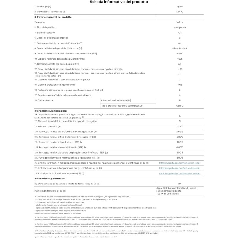 Apple iPhone 16e 512 GB: progettato per Apple Intelligence, con chip A18, un’autonomia grandiosa, fotocamera Fusion da 48MP e display Super Retina XDR 6,1''; Nero - 512 GB Nero Apple iPhone 16e 512 GB: progettato per Apple Intelligence, con chip A18, un’autonomia grandiosa, fotocamera Fusion da 48MP e display Super Retina XDR 6,1''; Nero - 512 GB Nero
