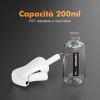 GRIFEMA Spruzzatore Acqua Bianco 200 ml – Bottiglia Spray Riutilizzabile in Plastica Senza BPA, Nebbia Fine e Uniforme, Design Antigoccia per Capelli, Piante, Viso e Pulizia, GE2003W-200 - Bianco