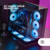 MARS GAMING MC-3GF, Case da Gioco ATX, Triplo Vetro Temperato, 2X Ventole ARGB Posteriori da 120 mm, Supporto verticale per Schede Grafiche, PC Tower Raffreddamento a Liquido fino a 360 mm, Nero MARS GAMING MC-3GF, Case da Gioco ATX, Triplo Vetro Temperato, 2X Ventole ARGB Posteriori da 120 mm, Supporto verticale per Schede Grafiche, PC Tower Raffreddamento a Liquido fino a 360 mm, Nero